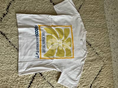 White & yellow Zara kids shirt, size 13-14