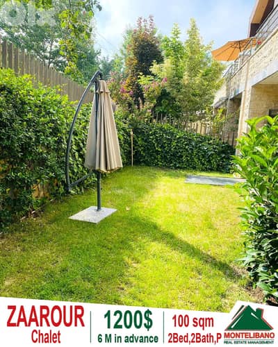 100 sqm Chalet For Rent in Zaarour زعرور