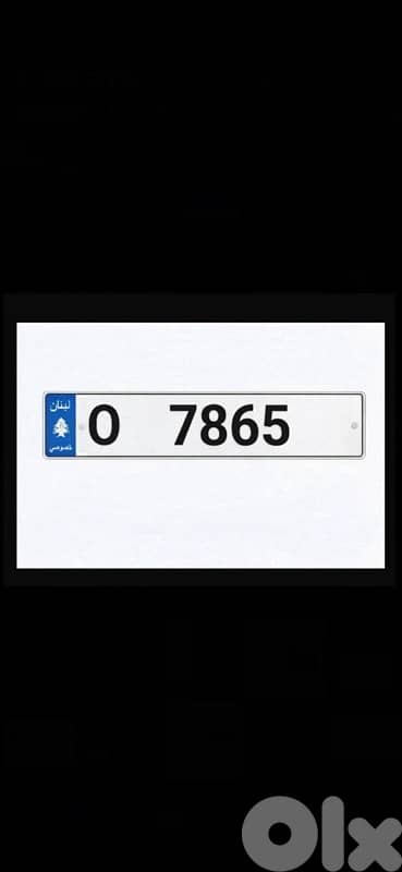 Special 4 Digits Car Plate