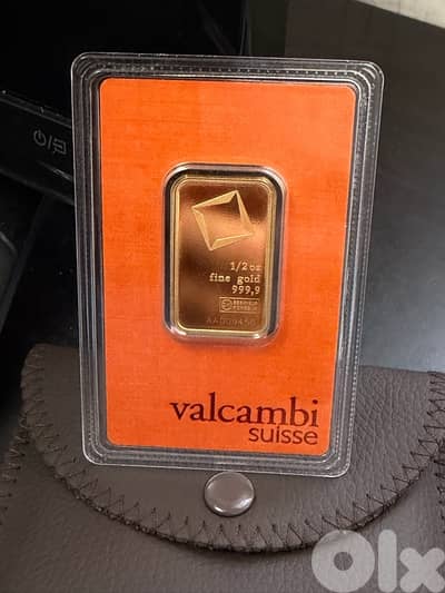 Gold Valcambi Suisse 1/2 Ounse
