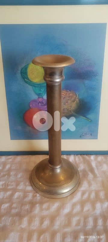 Big antique European candle holder,