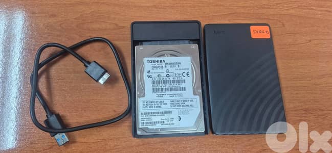 500GB External Hard Drive - Toshiba HDD in hoco. USB 3.0 Enclosure