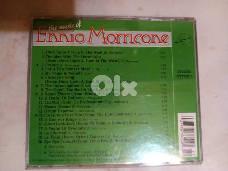 Ennio Morricone – The Music Of Ennio Morricone	 CD, Compilation 2