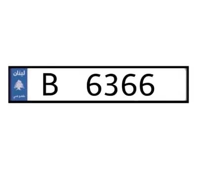 4 digits special plate