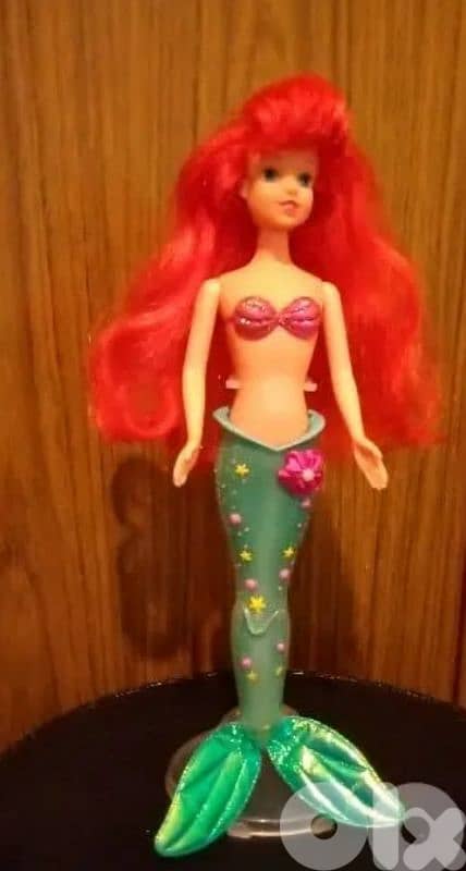 ARIEL THE LITTLE MERMAID Simba still good doll flexi plastic tail=22$ 1
