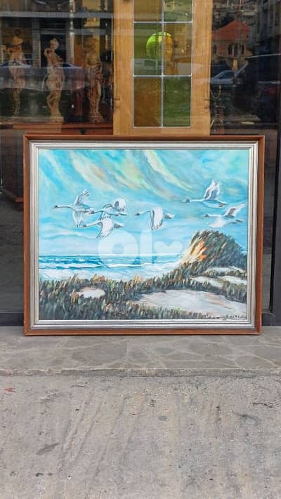 لوحة رسم زيتي اوروبية