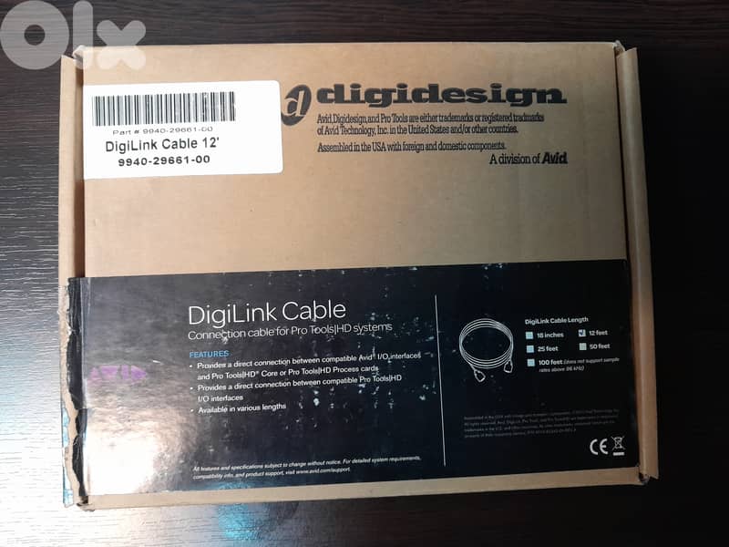 AVID DigiLink Cable 12 Feet 1
