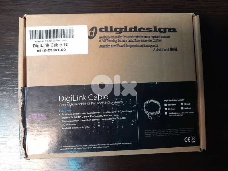 AVID DigiLink Cable 12 Feet 1