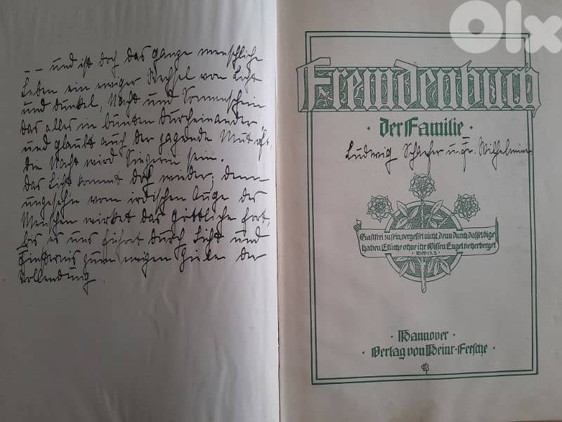 1910 rare visitor book handwritten collectable 29x16 cm 2