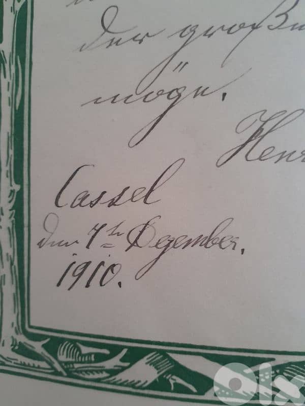 1910 rare visitor book handwritten collectable 29x16 cm 7