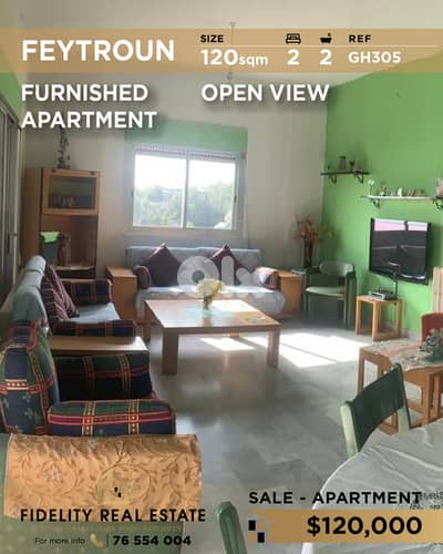 Apartment for sale in Feytroun GH305  شقة مفروشة للبيع في فيطرون