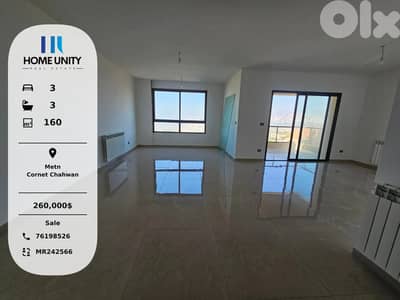 apartment for sale in Cornet Chahwan, Metn