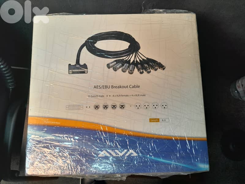 RME ALVA Breakout Cables ANALOG & AES/EBU D. Sub25 To XLR - Length 6m 1