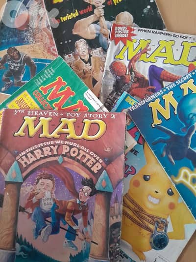 vintage 7 MAD magazines very. complete.