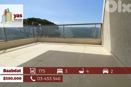 Baabdat 175m2 | Brand New | Excellent Condition | View |Prime Area|TCH