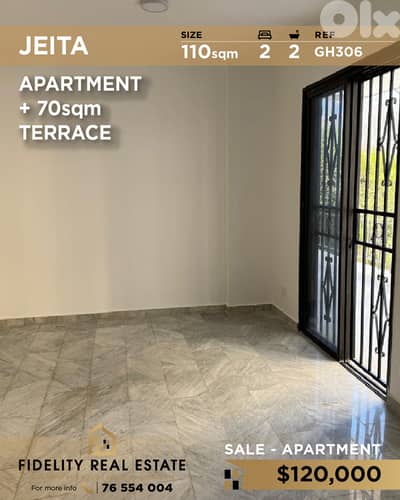 Apartment for sale in Jeita GH306 شقة للبيع في جعيتا