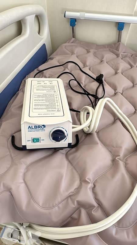Automatic Hospital bed & Mattress + Bubble Mattress 3