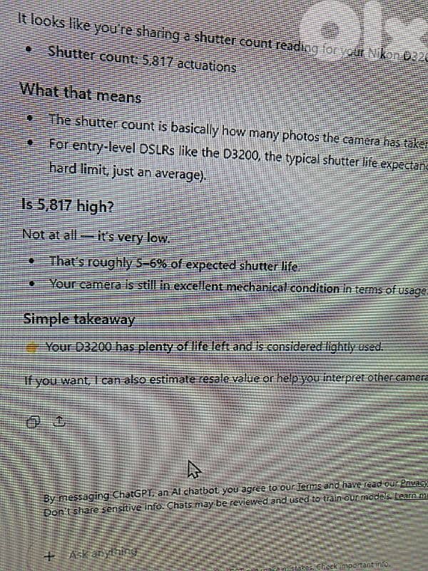 Nikon D3200 with full kit 5 pcs (shutter count 5817) 6