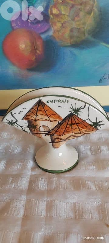 vintage ceramic napkin holder