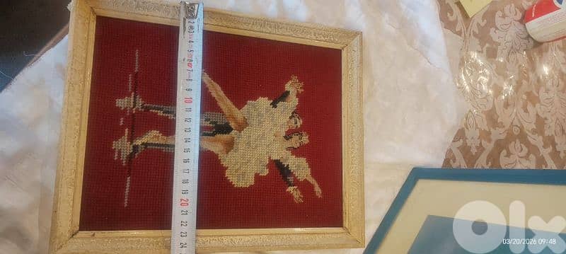 Antique canvas tableau 2