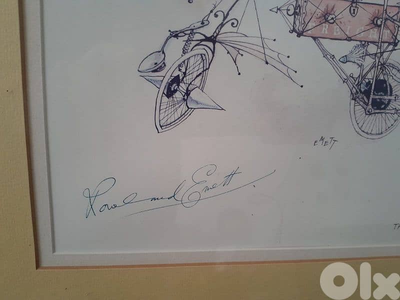 Rare collectible authentic  ROWLAND EMETT  double signiture 2