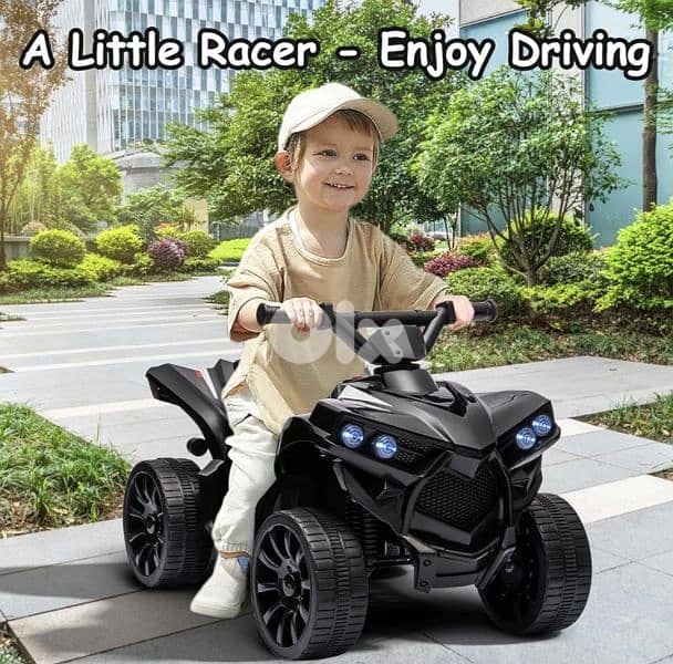 Kids ATV 4 Wheeler,6V Battery Quad Vehicle W/1.8 MPH Speed 5