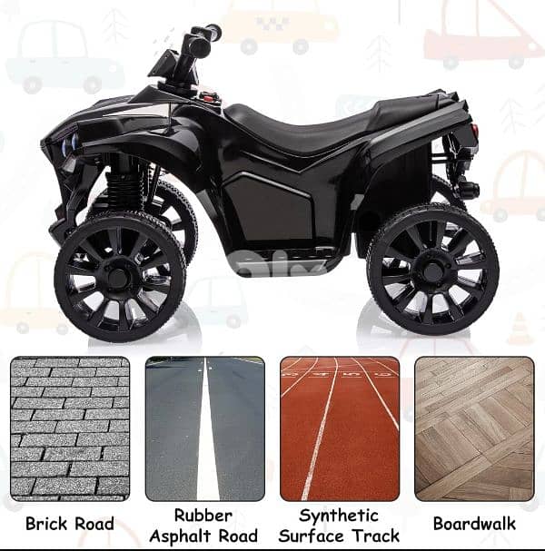 Kids ATV 4 Wheeler,6V Battery Quad Vehicle W/1.8 MPH Speed 7
