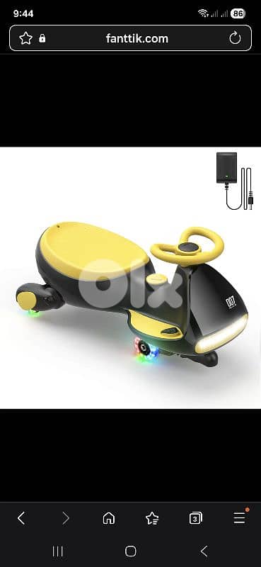 FanttikRide N7 Pro Electric Wiggle Car with Pedal,Rechargeable battery 8