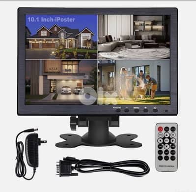 Portable Monitor 10"  LCD Display Screen AV VGA HDMI Input for PC DSLR