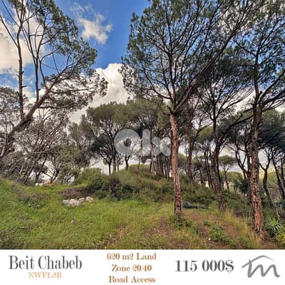 Beit Chabeb | 620m² Land | Road Access | 20/40 | Catchy Investment
