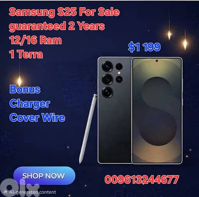 S25 Ultra 1Tb Guarantee 2 Years