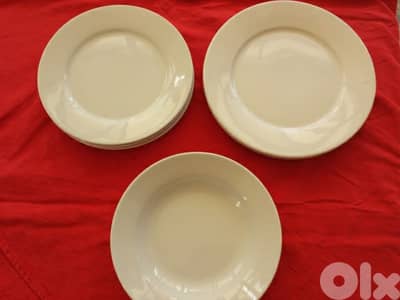 7 white plates - Not Negotiable