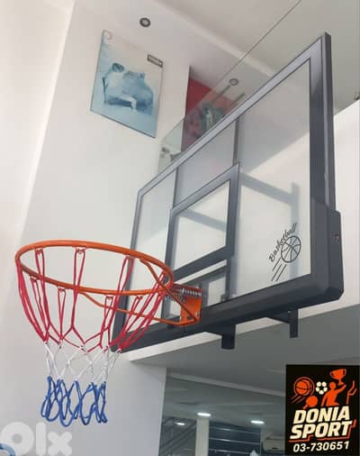 only 100$ basketball hoop mounted (Backboard 120x80cm)