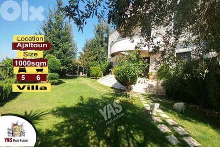 Ajaltoun | 1000M2 Building | 5400m2 Land | Unique Property | View |