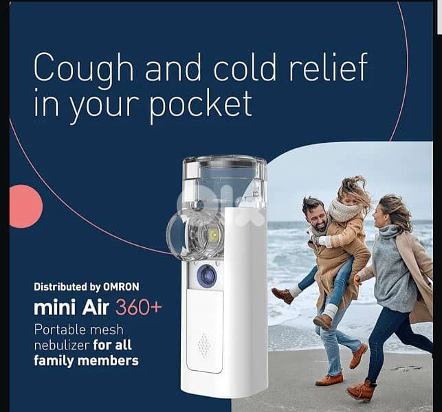 mini Air 360+ Portable Inhaler Mesh Nebulizer- Adults & Children 1