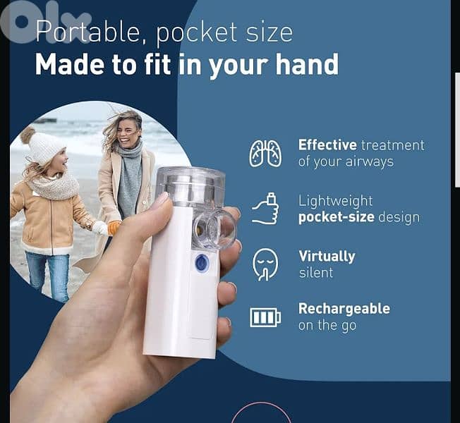 mini Air 360+ Portable Inhaler Mesh Nebulizer- Adults & Children 2