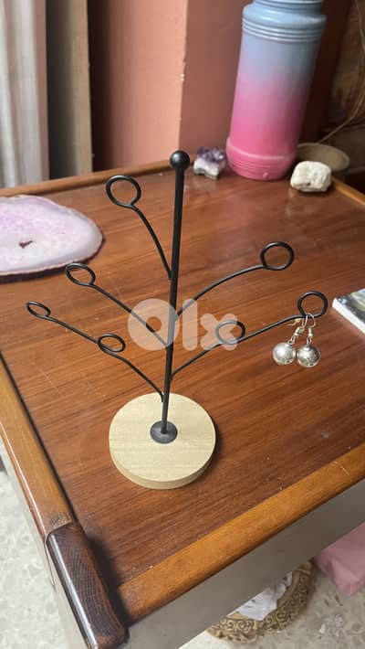 Earrings tree metal display