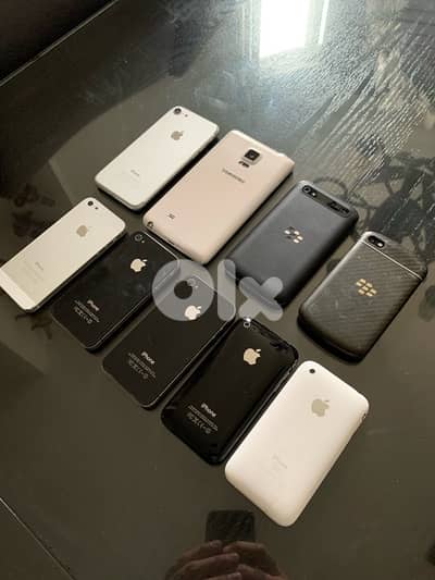 Iphones and Blackberry and Samsung