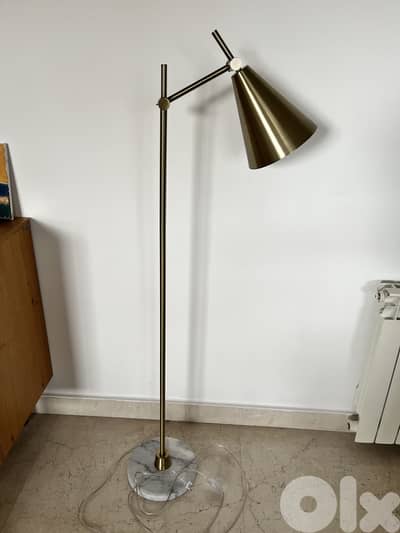 High metal copper lamp