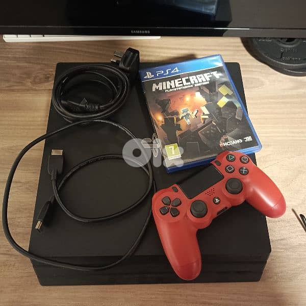PS4 pro 4k 1tb + original controller + cd 3