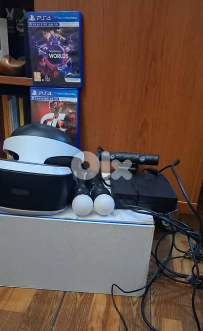 ps4 and 5 vr with 2 cds like new barley used