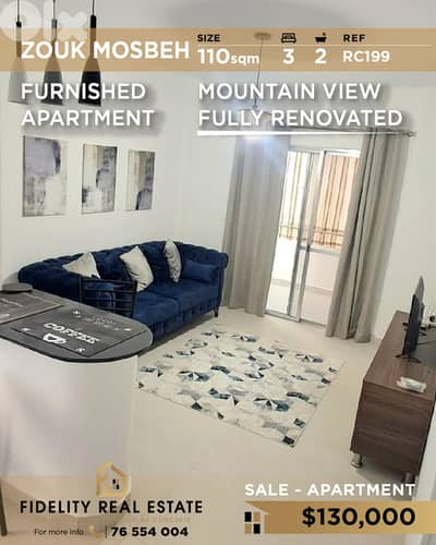 Apartment for sale in Zouk Mosbeh RC199 شقة   للبيع في زوق مصبح