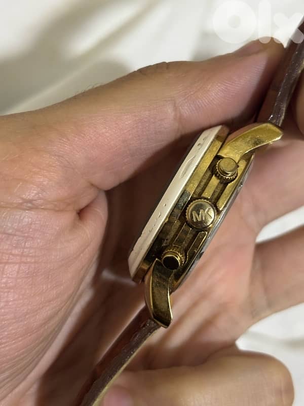 Michael Kors Chronograph - Brown leather strap - Working 2