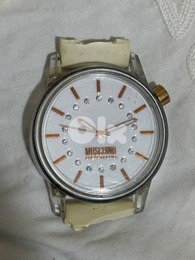 Vintage Moschino Cheap and Chic•Transparent Jelly Case•Crystal Dial