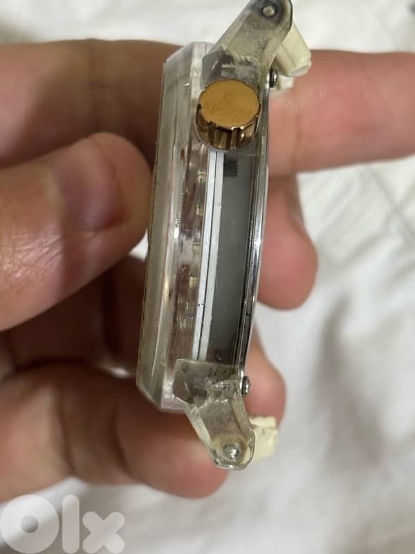 Vintage Moschino Cheap and Chic•Transparent Jelly Case•Crystal Dial 3