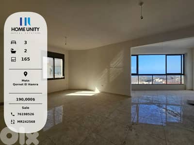 apartment for sale in Qornet El Hamra, Metn