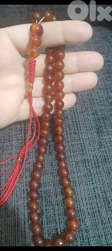 مسبحه الماني انتيك ترتروك اصل عقود ميدنه ٣ حبات مسبحه ٥١ حبه