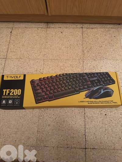 tf200 keyboard with rgb light for ps5 and pc