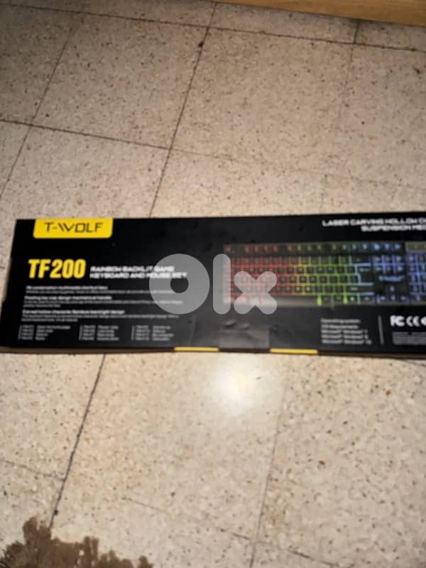 tf200 keyboard with rgb light for ps5 and pc 1