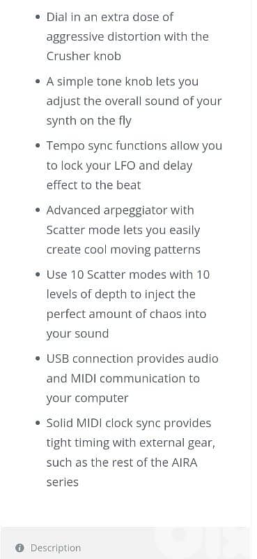 Roland system 1 synth in mint condition 2